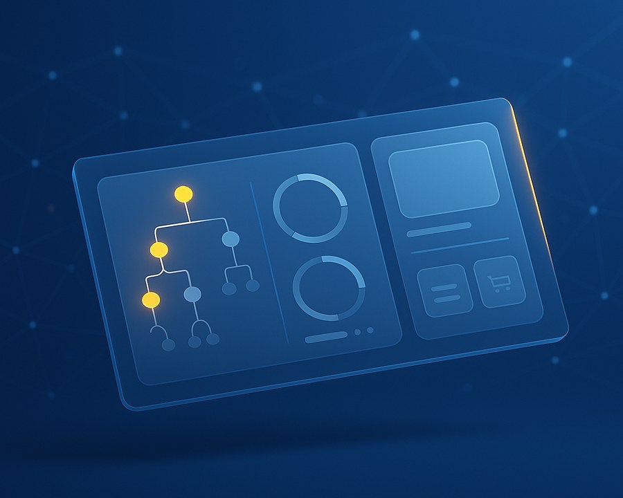 Painel do escritório virtual com a rede de consultores conectada